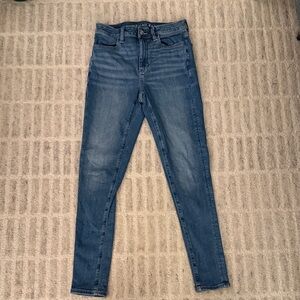 American Eagle Outfitters Women's Dark Blue Skinny Jeans